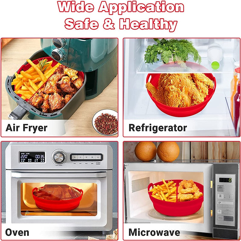Silicone reutilizável Air Fryer Basket