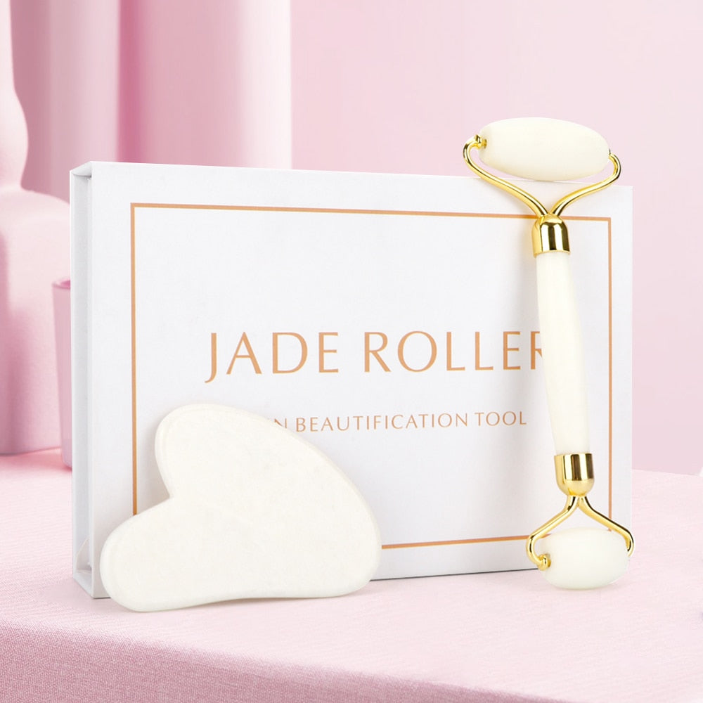 Rolo de Pedra de Jade Massageador