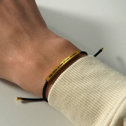 Pulseira Minimalista Incentivo Diário
