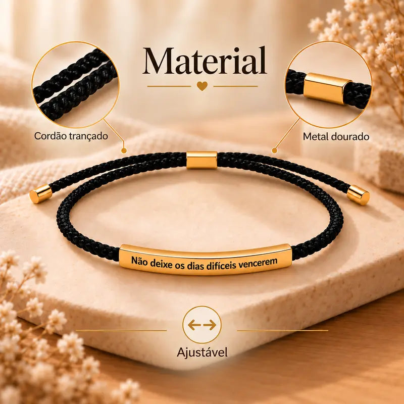 Pulseira Minimalista Incentivo Diário