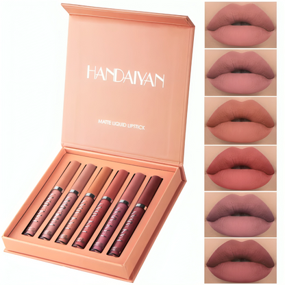 Batom Matte Handaiyan DELUXE - Kit 6 Batons (Compre 3, LEVE 6)