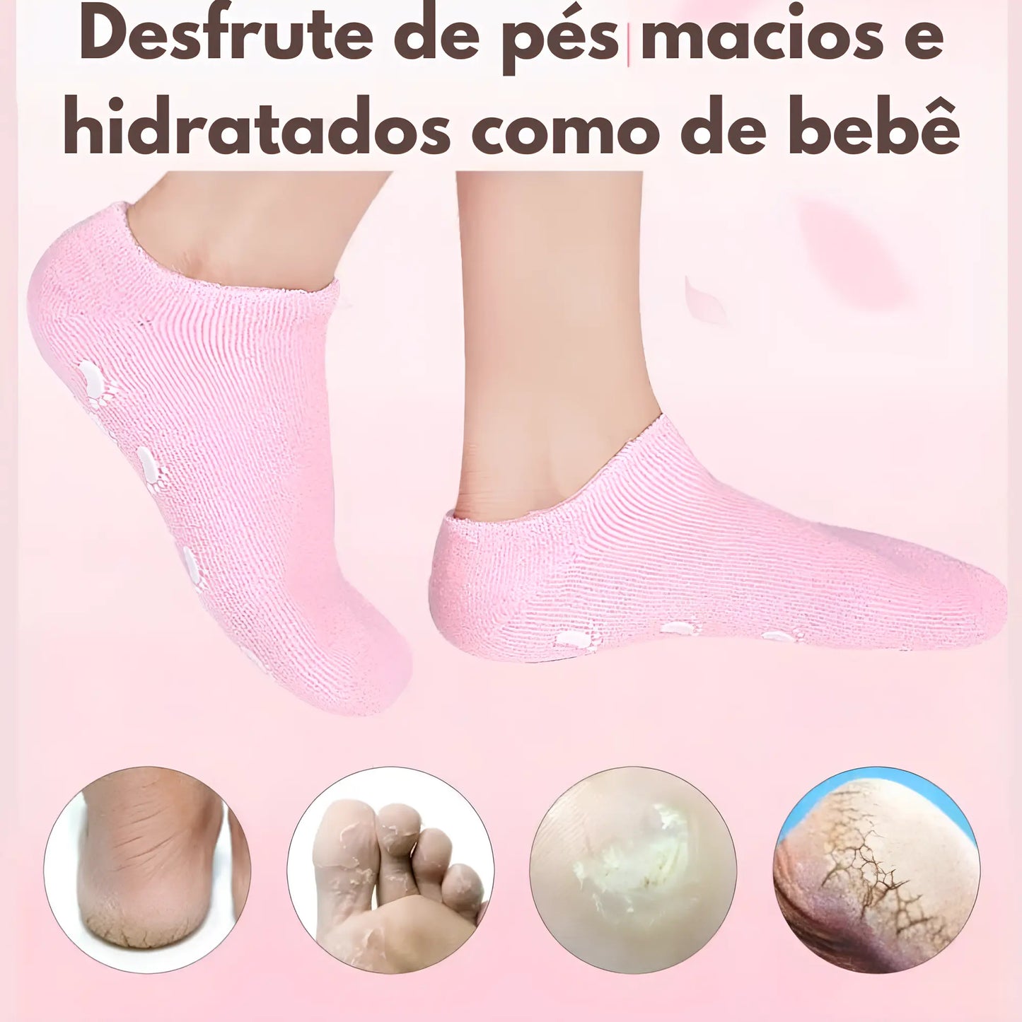 Meia PésRenovados - Elimine as Rachaduras e Tenha Pés de Princesa