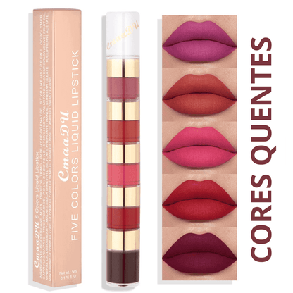 Batom Velvet Sexy + 70 reais de desconto + E-book para eliminar a celulite em 21 dias  + Frete grátis