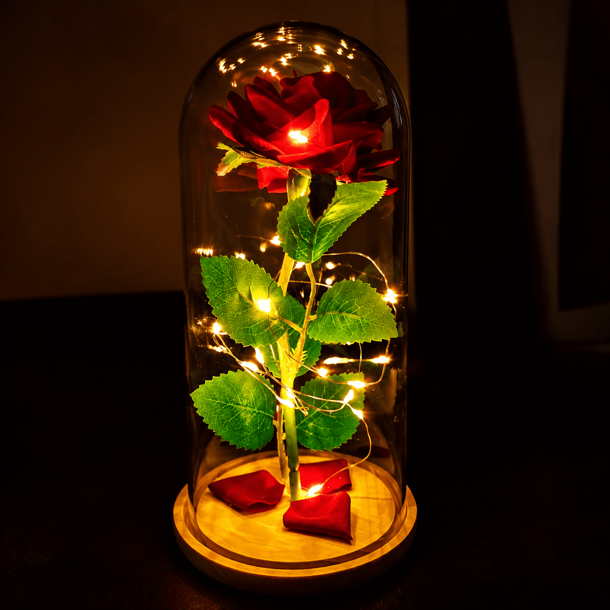 Luminária Rosa Encantada - Para ela lembrar todos os dias do seu Amor