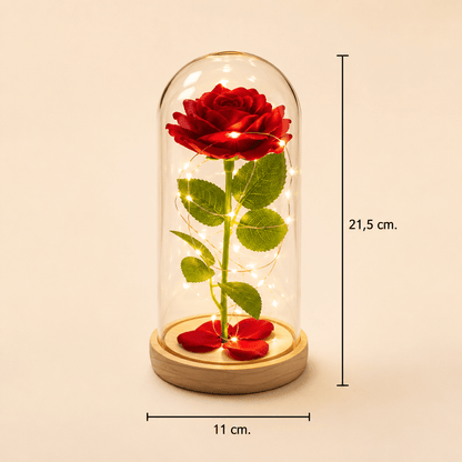 Luminária Rosa Encantada - Para ela lembrar todos os dias do seu Amor