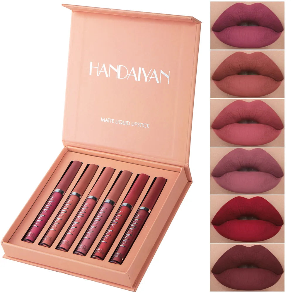 Batom Matte Handaiyan DELUXE - Kit 6 Batons (Compre 3, LEVE 6)