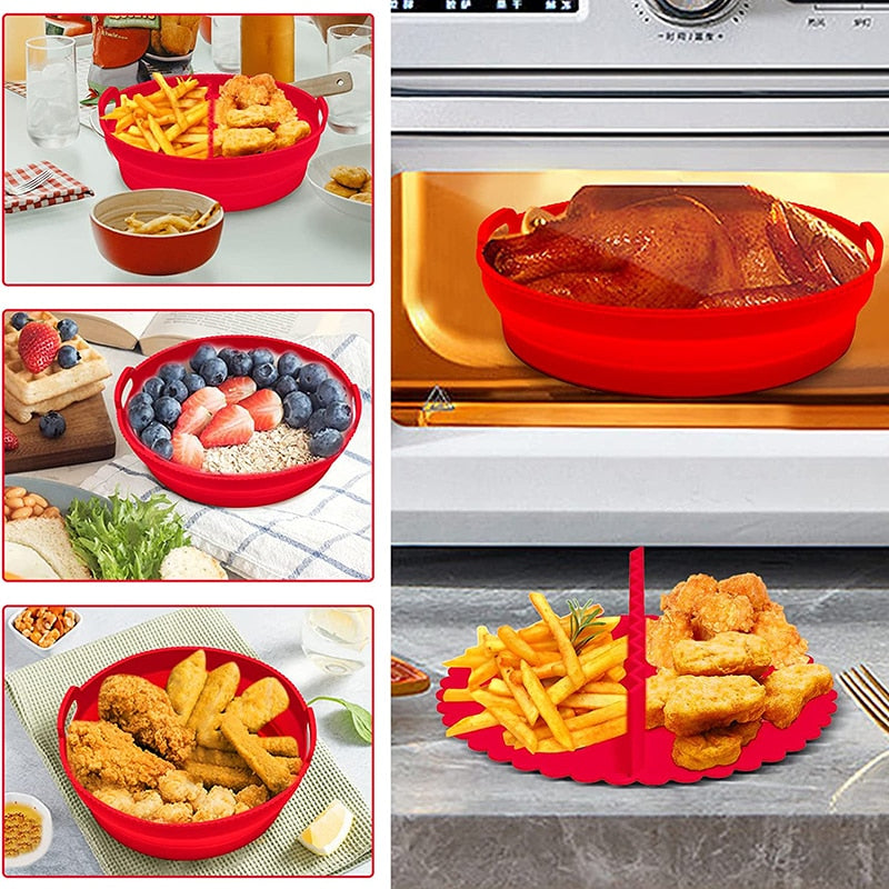 Silicone reutilizável Air Fryer Basket