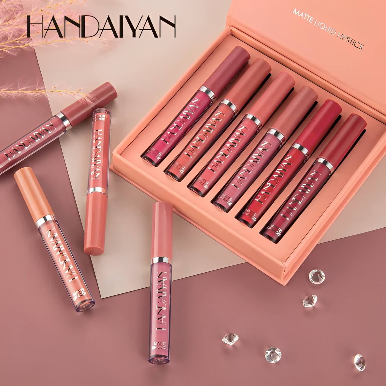 Batom Matte Handaiyan DELUXE - Kit 6 Batons (Compre 3, LEVE 6)