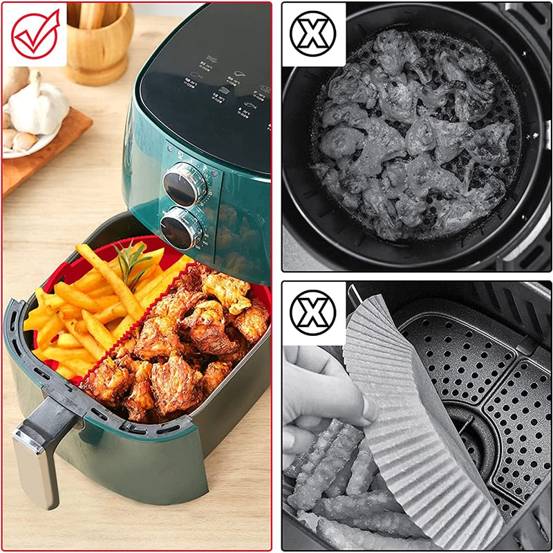 Silicone reutilizável Air Fryer Basket
