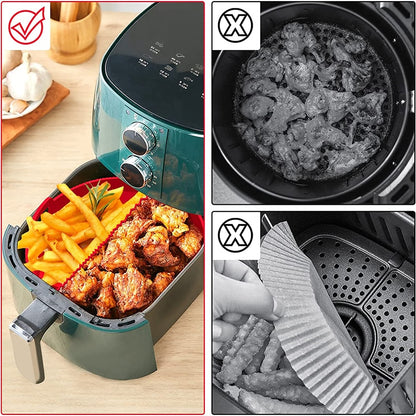Silicone reutilizável Air Fryer Basket
