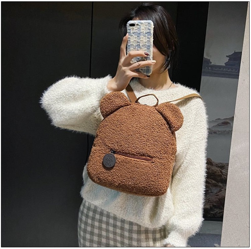 Mochila fofura de ursinho