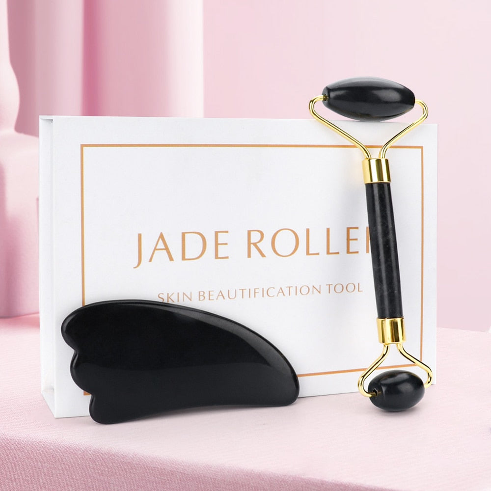 Rolo de Pedra de Jade Massageador