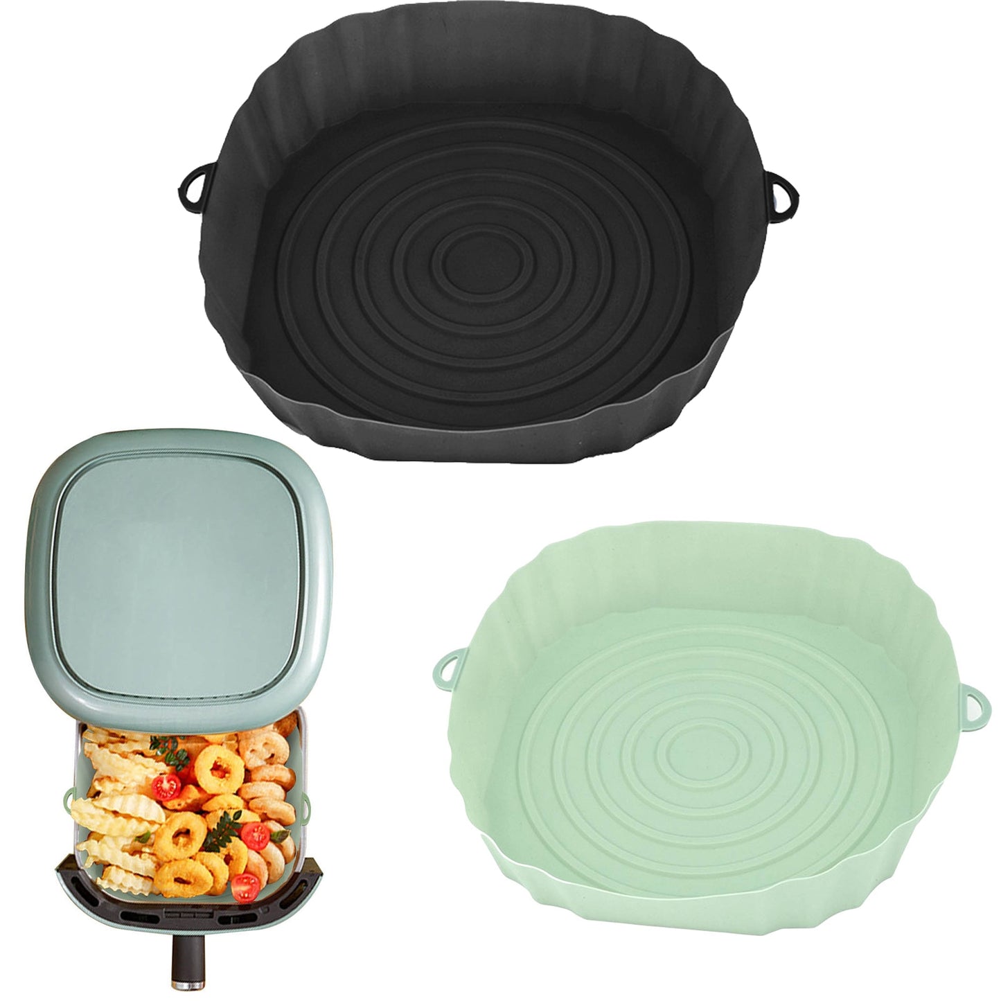 Silicone Para Air Fryer Reutilizável - Na compra de uma ganhe outra totalmente grátis