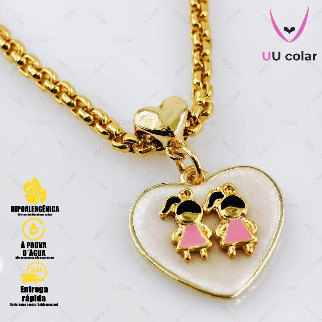 Colar amor de mãe - Banhando a ouro 18k (Cópia)