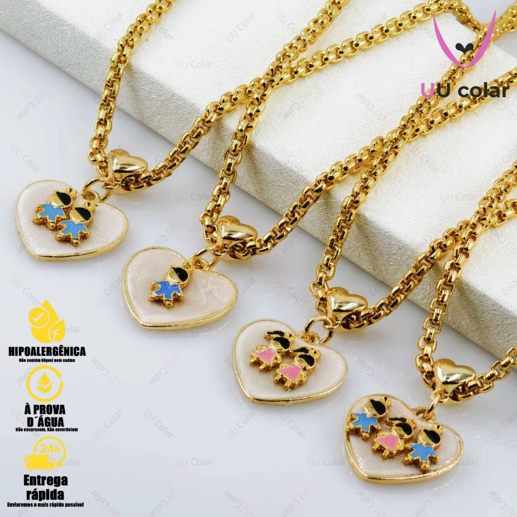 Colar amor de mãe - Banhando a ouro 18k (Cópia)