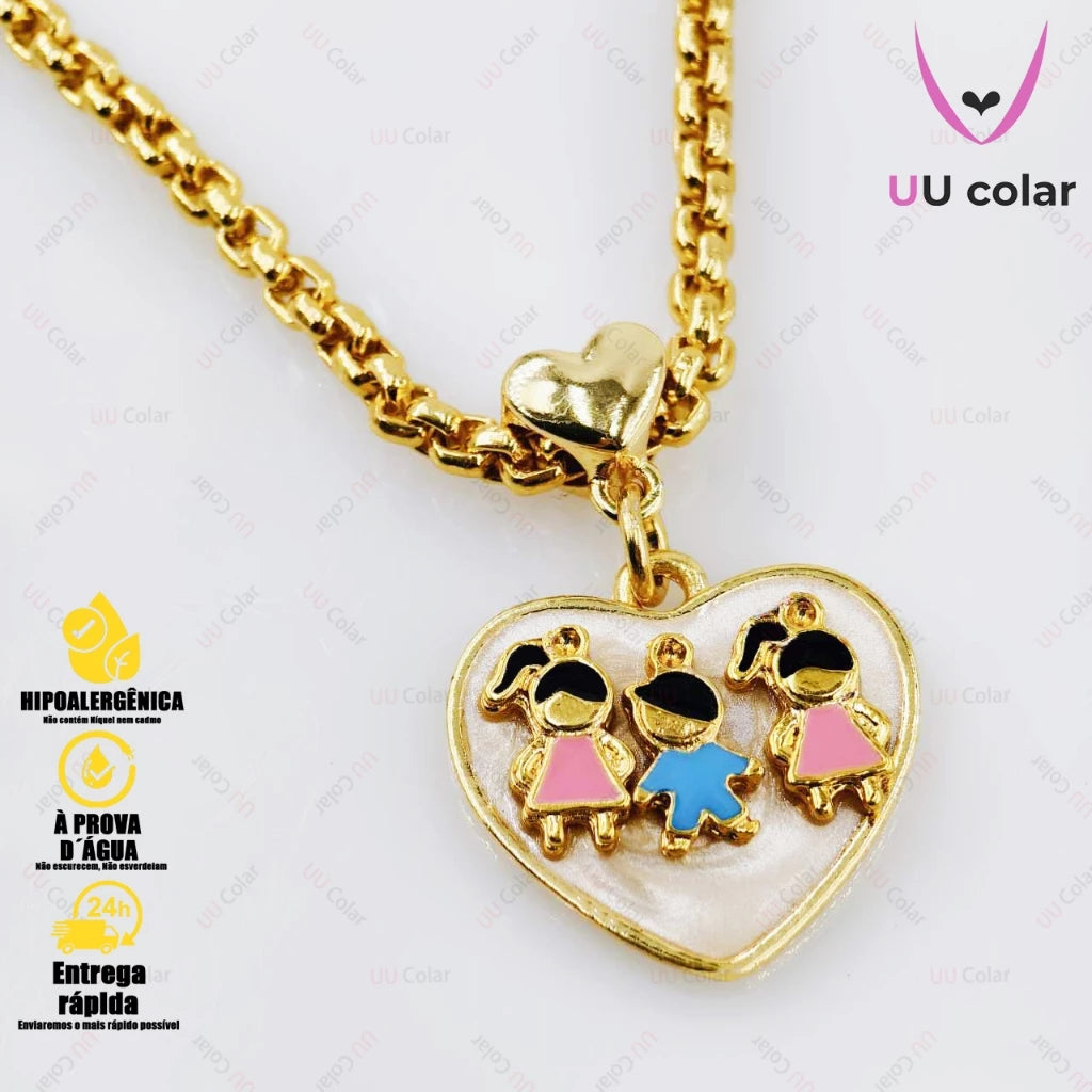 Colar amor de mãe - Banhando a ouro 18k (Cópia)