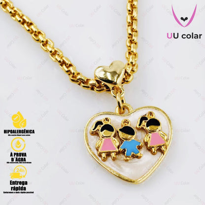 Colar amor de mãe - Banhando a ouro 18k (Cópia)