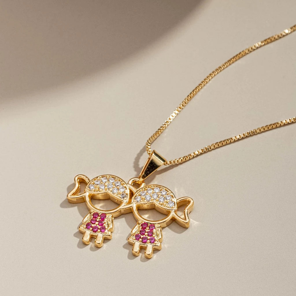 Colar amor de mãe - O amor mais puro do mundo representado em um colar banhando a ouro 18kK