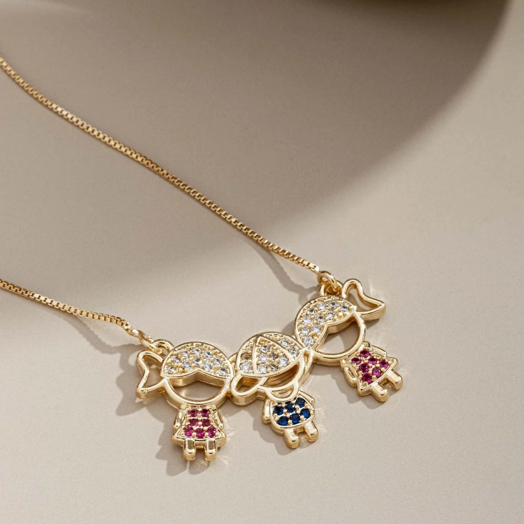 Colar amor de mãe - O amor mais puro do mundo representado em um colar banhando a ouro 18kK