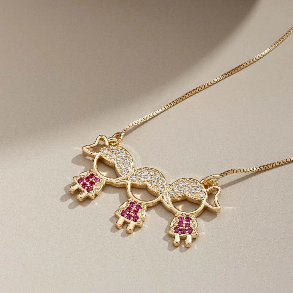Colar amor de mãe - O amor mais puro do mundo representado em um colar banhando a ouro 18kK