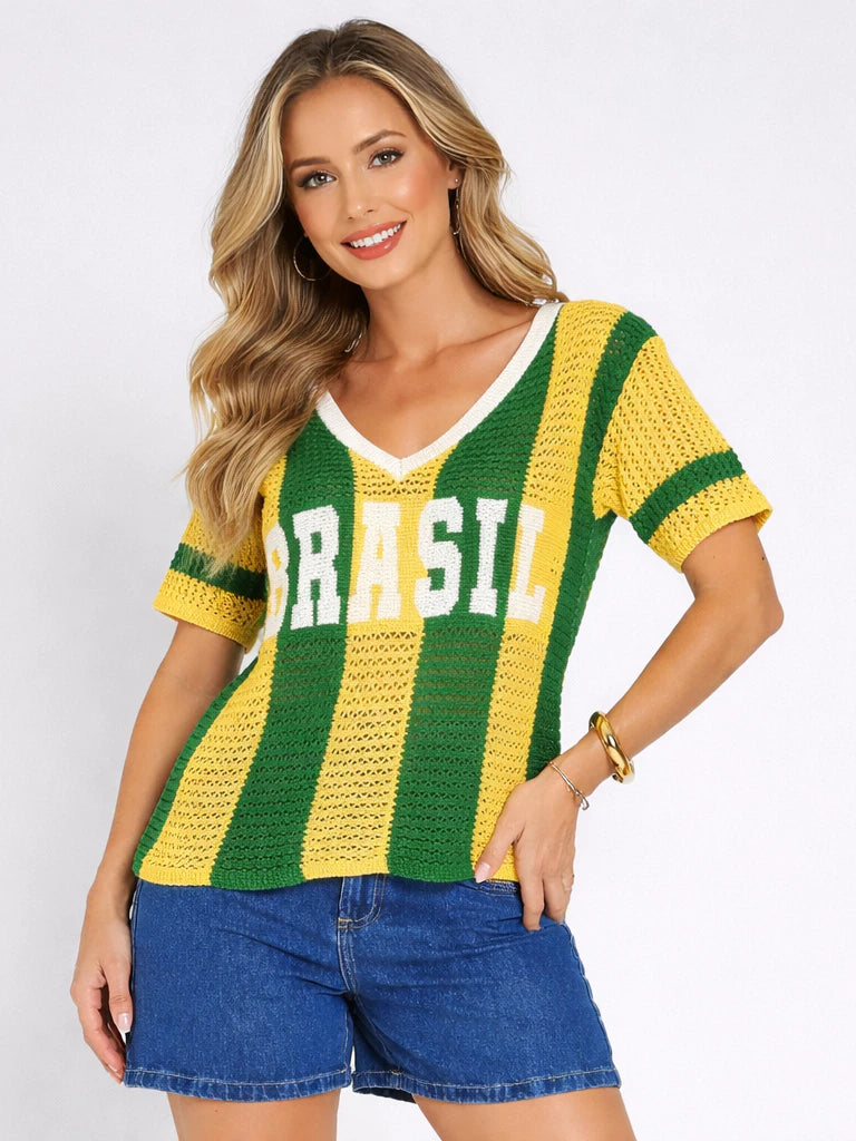 Camisa Brasil Tricot - Copa do Mundo