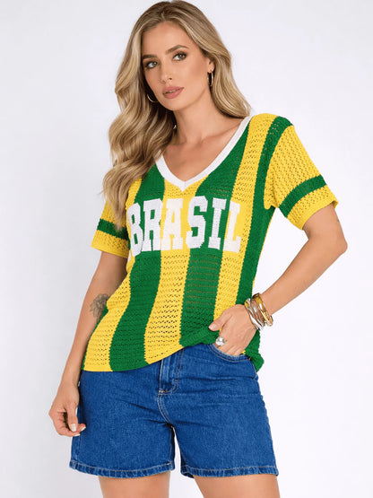 Camisa Brasil Tricot - Copa do Mundo