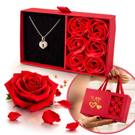 Kit Colar + Brincos + Caixa Presente Luxuosa