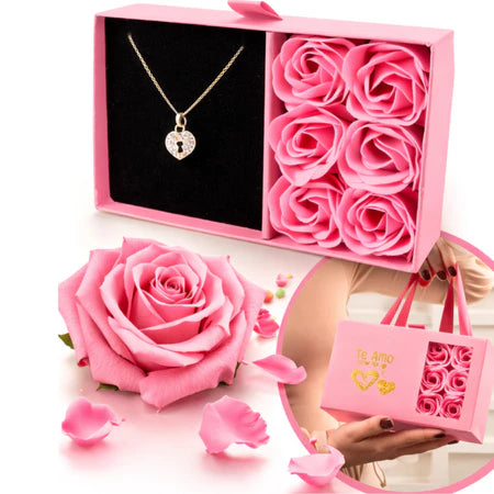 Kit Colar + Brincos + Caixa Presente Luxuosa