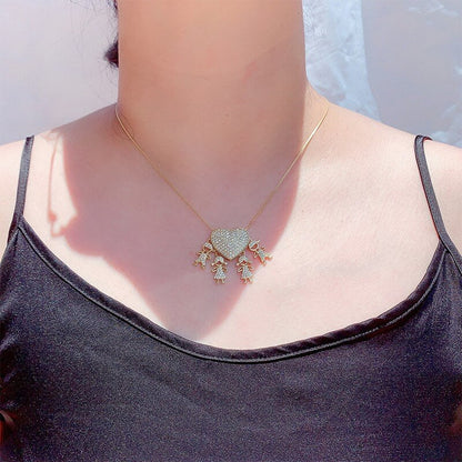 Declare seu amor por sua mãe com esse colar banhando a ouro 18k