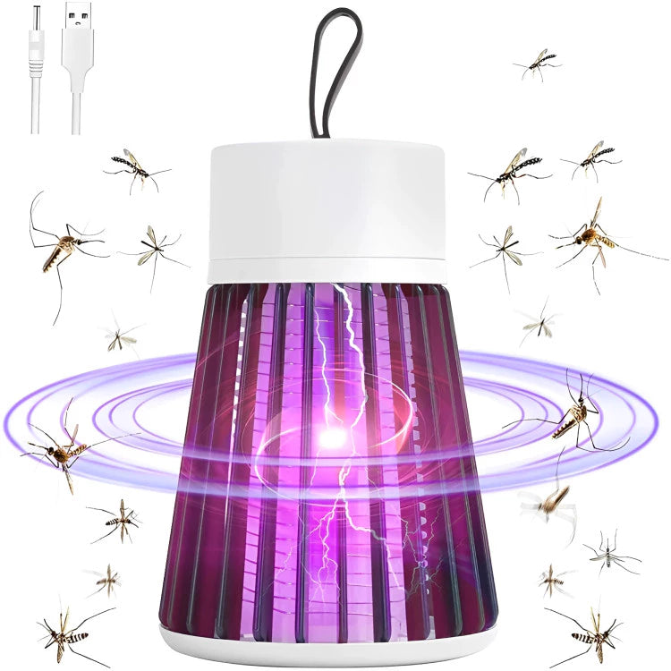 Lâmpada Elétrica Mata-Mosquitos -  Com Luz UV Recarregável