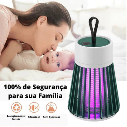 Lâmpada Elétrica Mata-Mosquitos -  Com Luz UV Recarregável