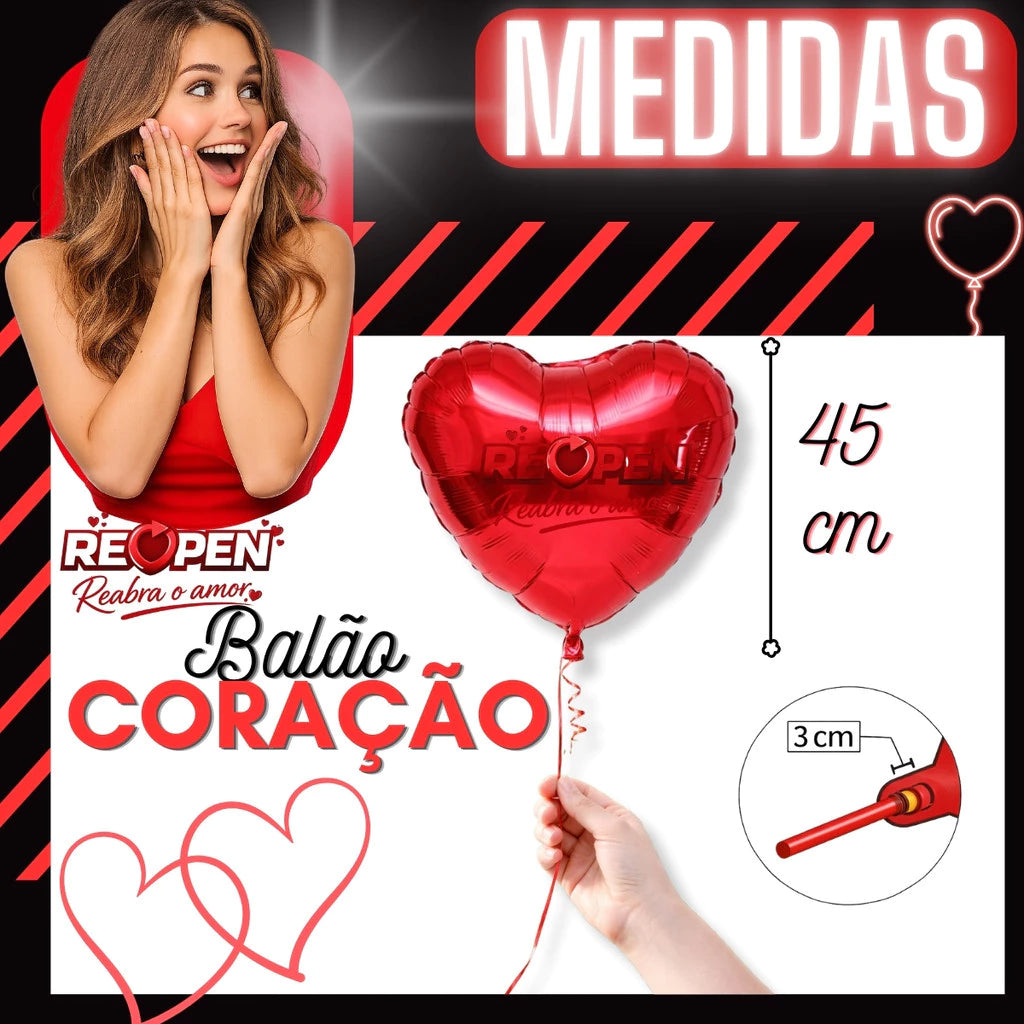 Kit Noite Inesquecível – 300 Pétalas artificiais + Balões de Coração