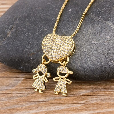 Colar amor de mãe - O amor mais puro do mundo representado em um colar banhando a ouro 18k